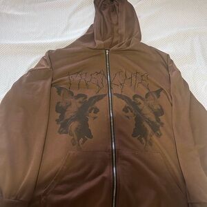 Brown Graphic Jacket